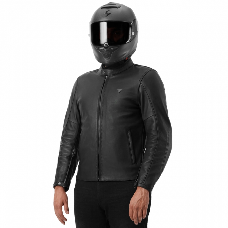 Ādas motocikla jaka Shima Hunter 3.0 melna