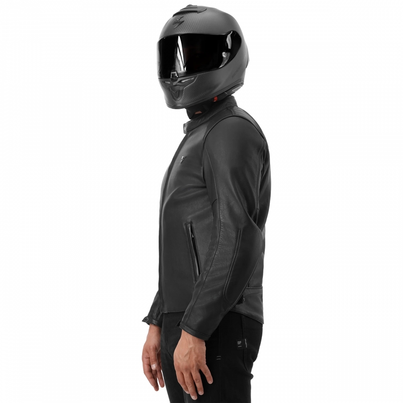 Ādas motocikla jaka Shima Hunter 3.0 melna