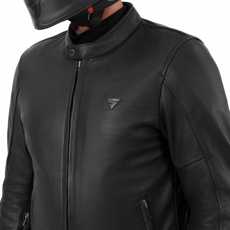Ādas motocikla jaka Shima Hunter 3.0 melna