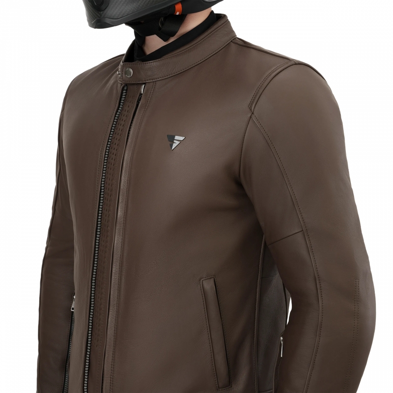 Shima Hunter 3.0 ādas motocikla jaka brūna