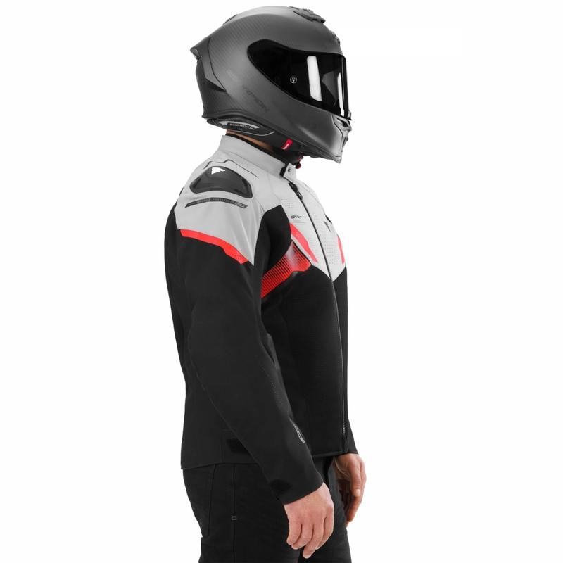 Shima STX Air motocikla jaka pelēki sarkana