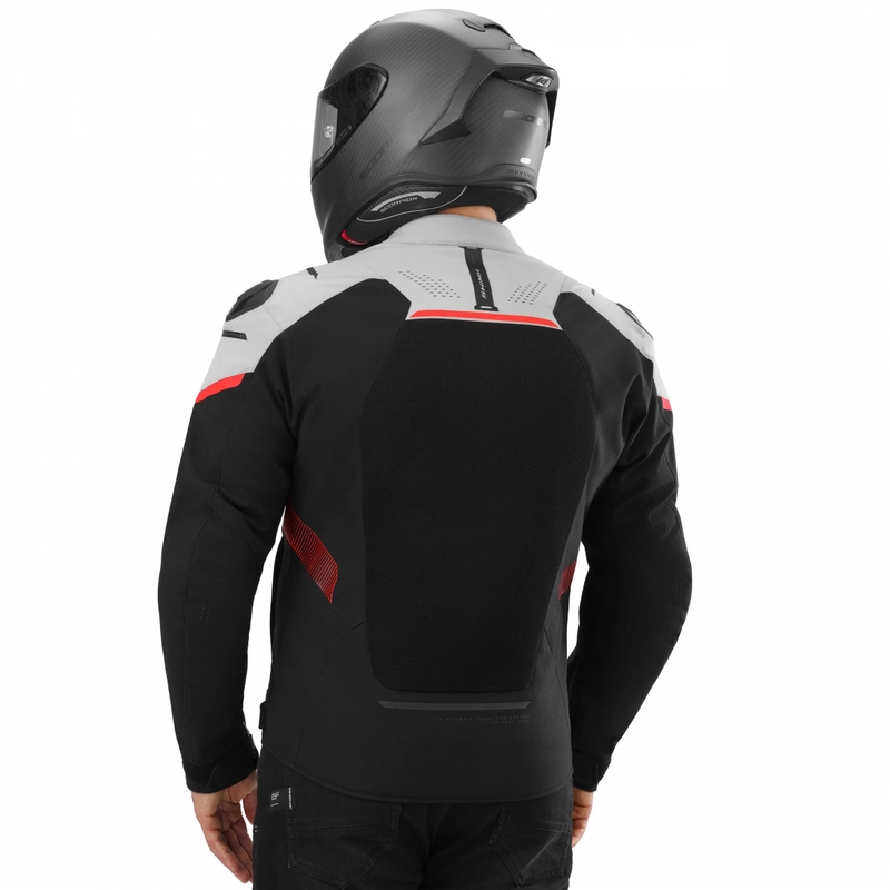 Shima STX Air motocikla jaka pelēki sarkana