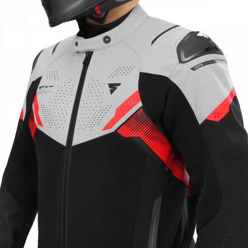 Shima STX Air motocikla jaka pelēki sarkana