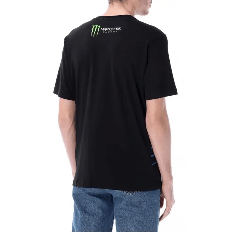 Fabio Quartararo Monster Energy Logo T-krekls melns