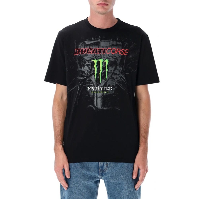 Ducati Corse Monster Energy T-krekls melns