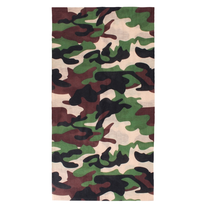 Daudzfunkcionāla motocikla šalle RSA Camo zaļa