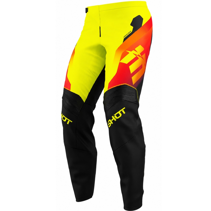 Shot Draw Rocket bērnu motokrosa bikses, fluo dzeltenas