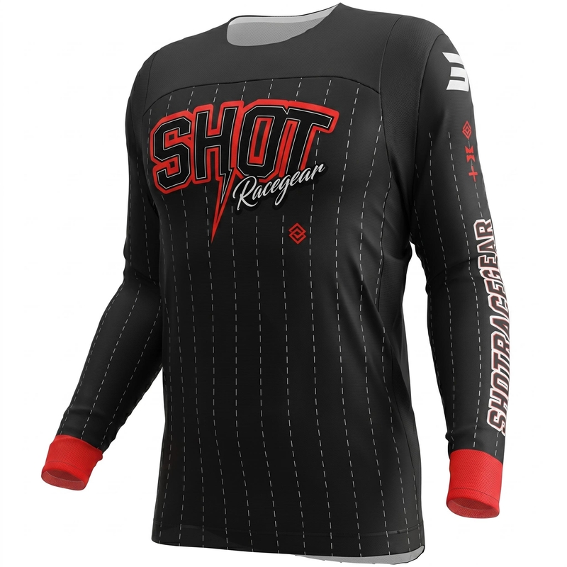 Shot Contact Dawg motokrosa krekls melns