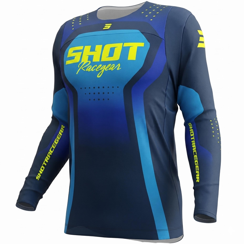 Motokrosa krekls Shot Contact Stream zils