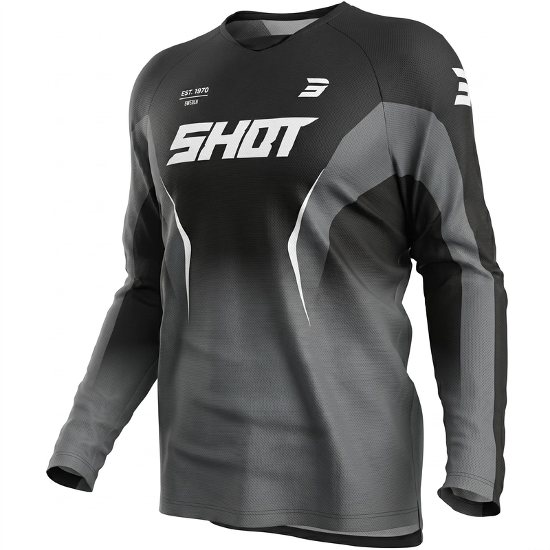 Shot Draw Clash motokrosa krekls melns