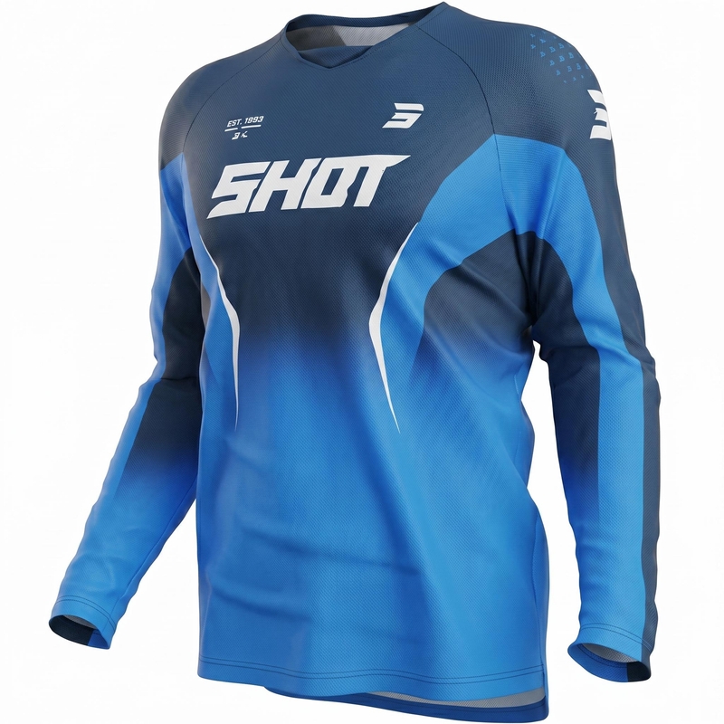 Shot Draw Clash motokrosa krekls zils