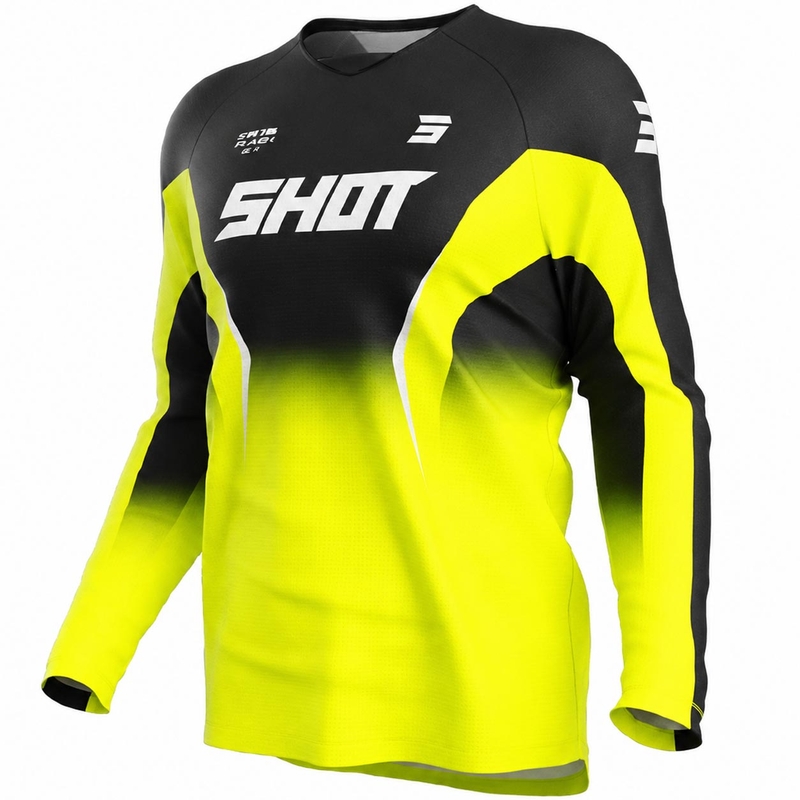 Motokrosa krekls Shot Draw Clash fluo dzeltens
