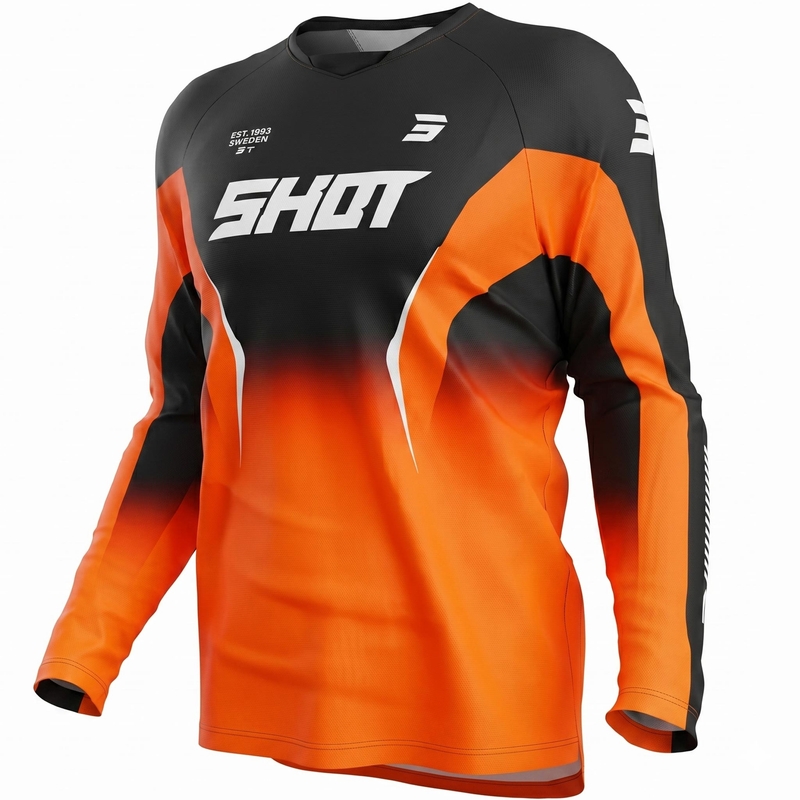 Motokrosa krekls Shot Draw Clash oranžs
