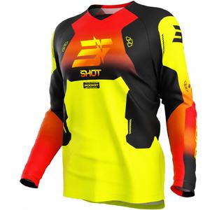 Shot Draw Rocket bērnu motokrosa krekls fluorescējoši dzeltens