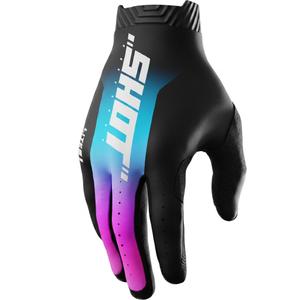 Shot Lite Skin motokrosa cimdi zili rozā