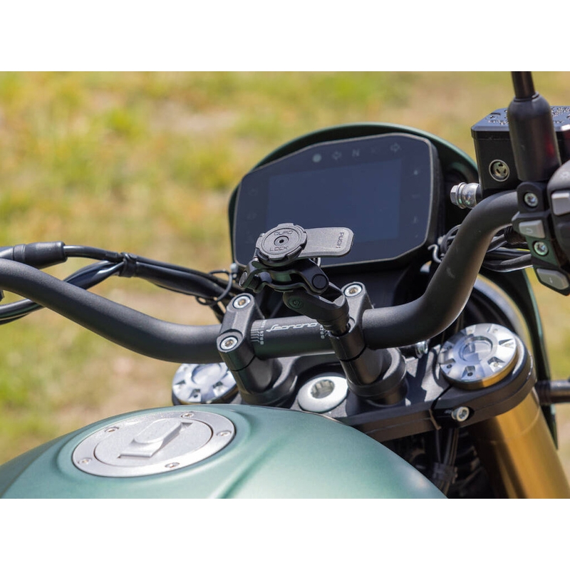 Quad Lock® PRO tālruņa stiprinājums uz stūres, melns