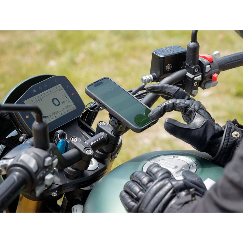 Quad Lock® PRO tālruņa stiprinājums uz stūres, melns