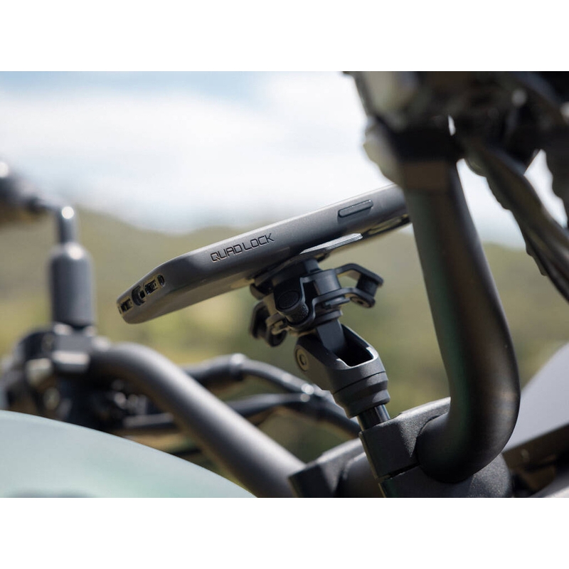 Quad Lock® PRO tālruņa stiprinājums uz stūres, melns