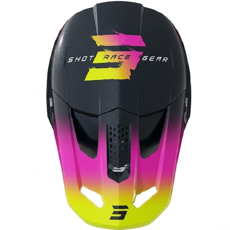 Motokrosa ķivere Shot Speed Rac pērļu zila