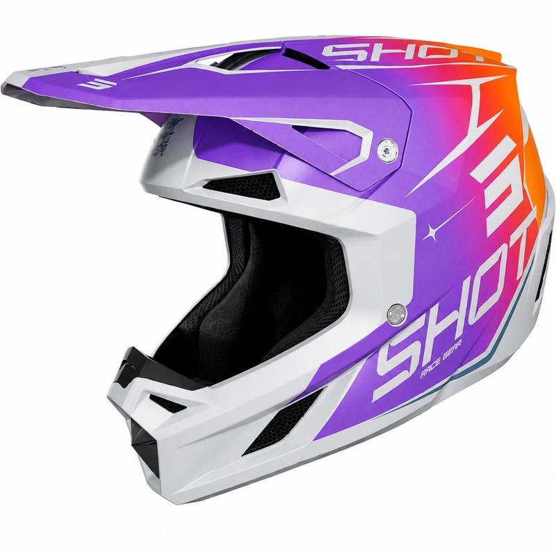 Motokrosa ķivere Shot Speed Side matēti violeta