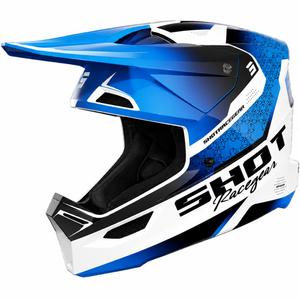 Shot Furious Stream bērnu motokrosa ķivere, spīdīgi zila