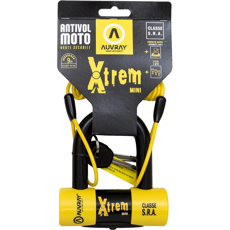 Auvray XTREM Mini bremžu diska bloķētājs 16 mm dzeltens