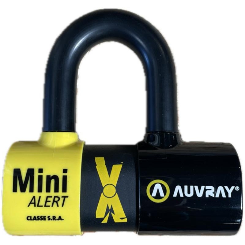 Auvray XTREM Mini Alert bremžu disku slēdzene ar signalizāciju, melna