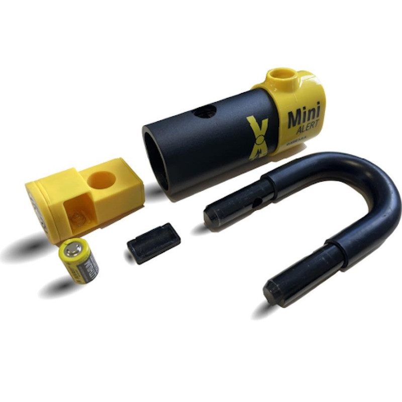 Auvray XTREM Mini Alert bremžu disku slēdzene ar signalizāciju, melna