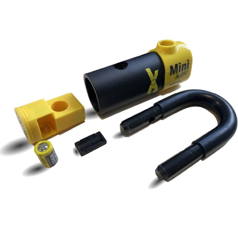 Auvray XTREM ķēdes motocikla slēdzene ar XTREM Mini Alert U veida slēdzeni, melna