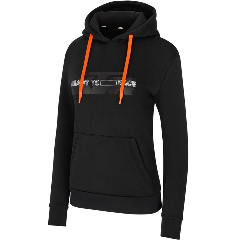 Sieviešu KTM logotipa sporta krekls, melns
