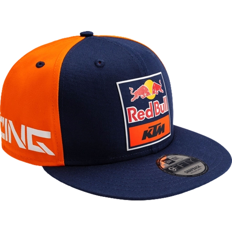 Cepure ar taisnu vizieri KTM Replica zili oranžā krāsā