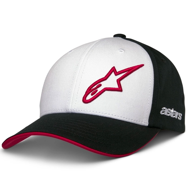 Alpinestars Sessionized Snapback cepure balta-melna-sarkana