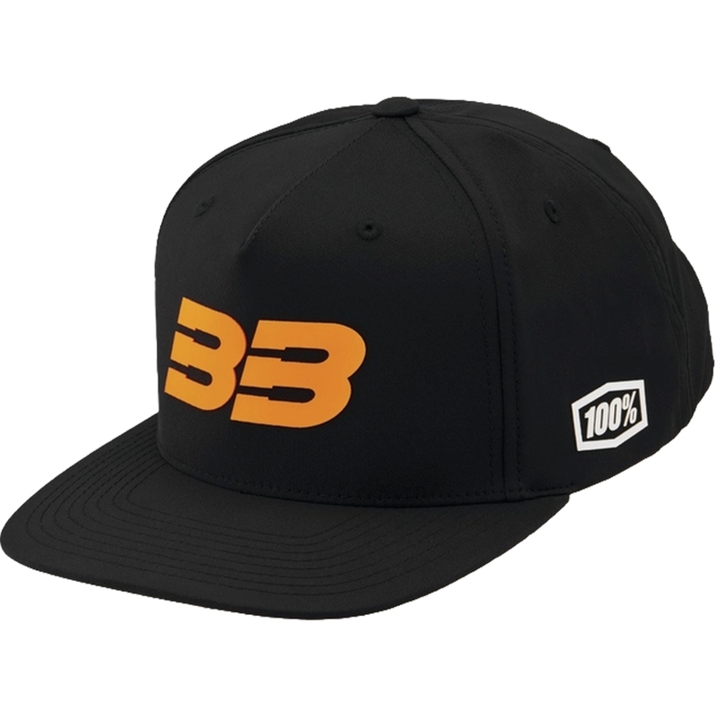 Cepure 100% BB33 Snapback black-orange