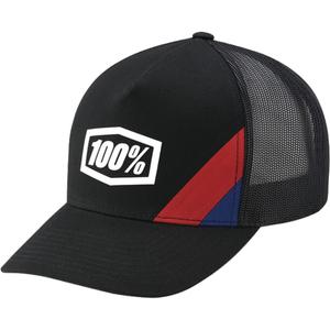 100% Cornestone X-Fit Trucker cepure melna