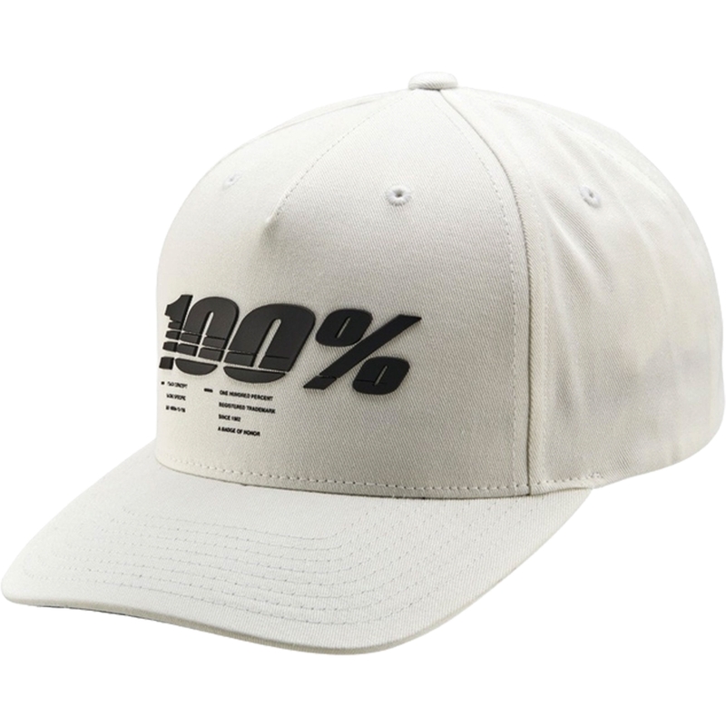 Cepure 100% Staunch Snapback white