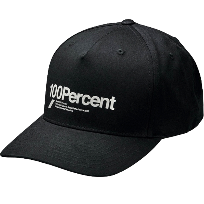 100% Manifesto Snapback cepure melna