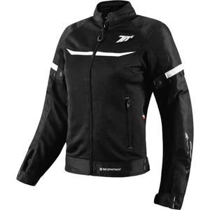 Sieviešu motocikla jaka SEVENTY DEGREES SD-JR30.2 Mojave melnā un baltā krāsā