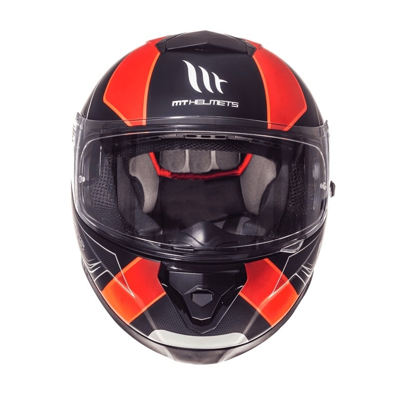 Integrální přilba na motorku MT Thunder 3 SV Trace černá matná-fluo oranžová výprodej