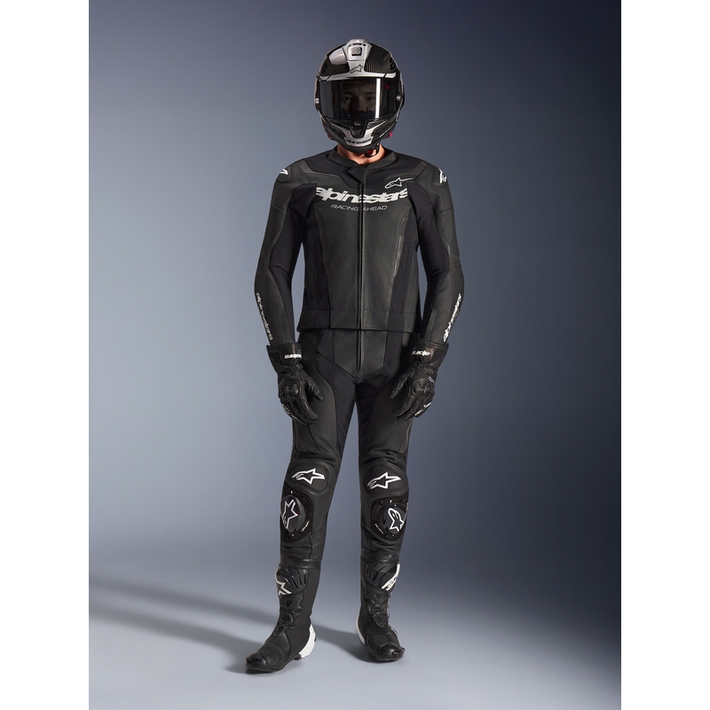 Alpinestars GP Force V2 divdaļīgs ādas kombinezons melns-balts