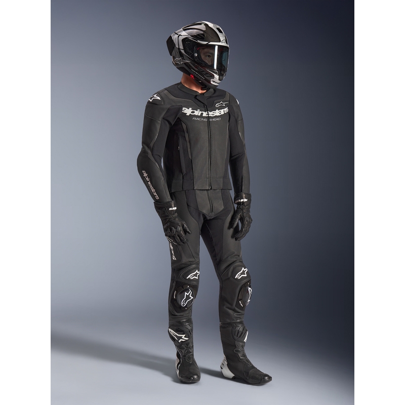 Alpinestars GP Force V2 divdaļīgs ādas kombinezons melns-balts