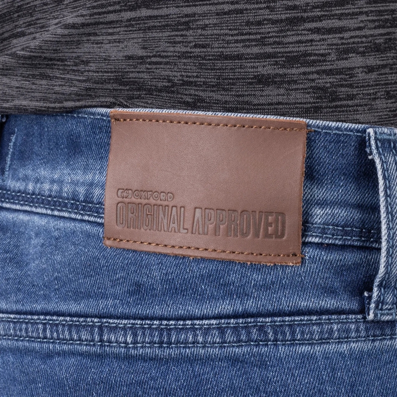 Oxford Original Approved Tailor AA motociklu džinsi gaiši zili