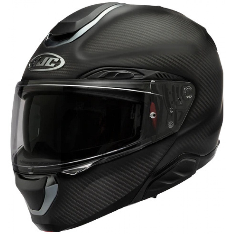 Atverama motocikla ķivere HJC RPHA 91 CARBON melna matēta