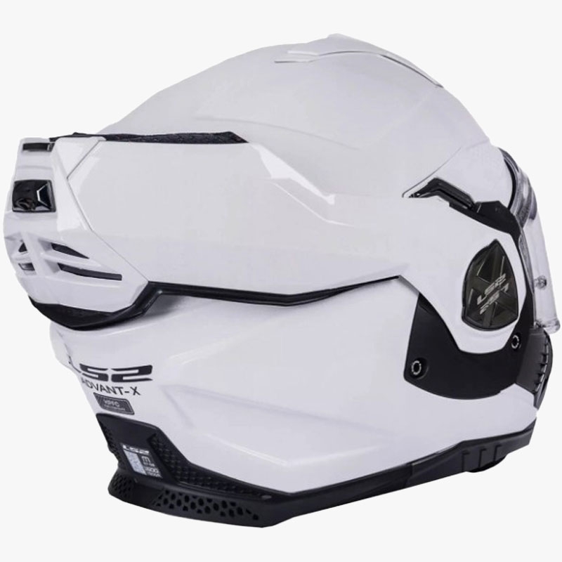 LS2 FF901 Advant X Solid White salokāmā motociklu ķivere