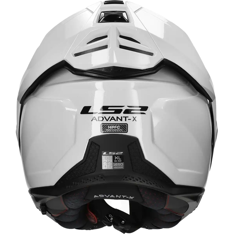 LS2 FF901 Advant X Solid White salokāmā motociklu ķivere