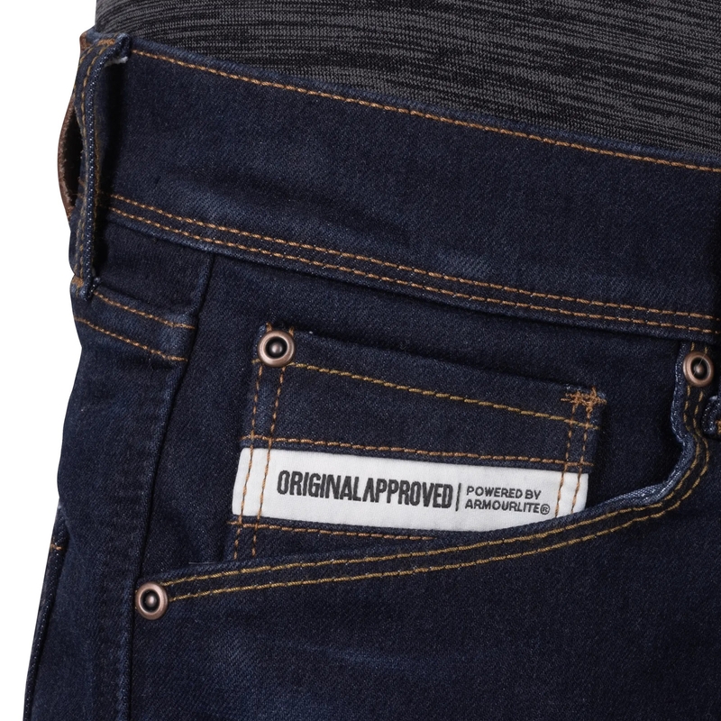 Oxford Marshal AAA Slim Fit motocikla džinsi, melni