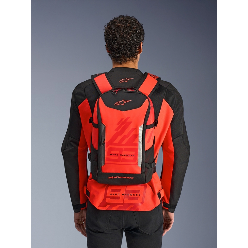 Alpinestars AMP-3 MM93 mugursoma sarkana fluorescējoša-sarkana-melna 17 l