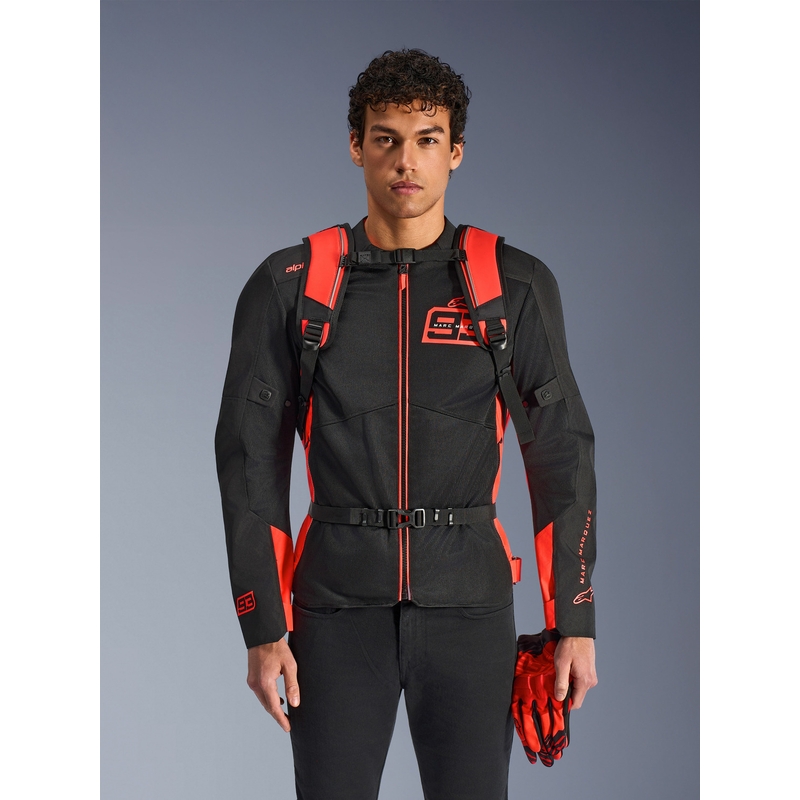 Alpinestars AMP-3 MM93 mugursoma sarkana fluorescējoša-sarkana-melna 17 l