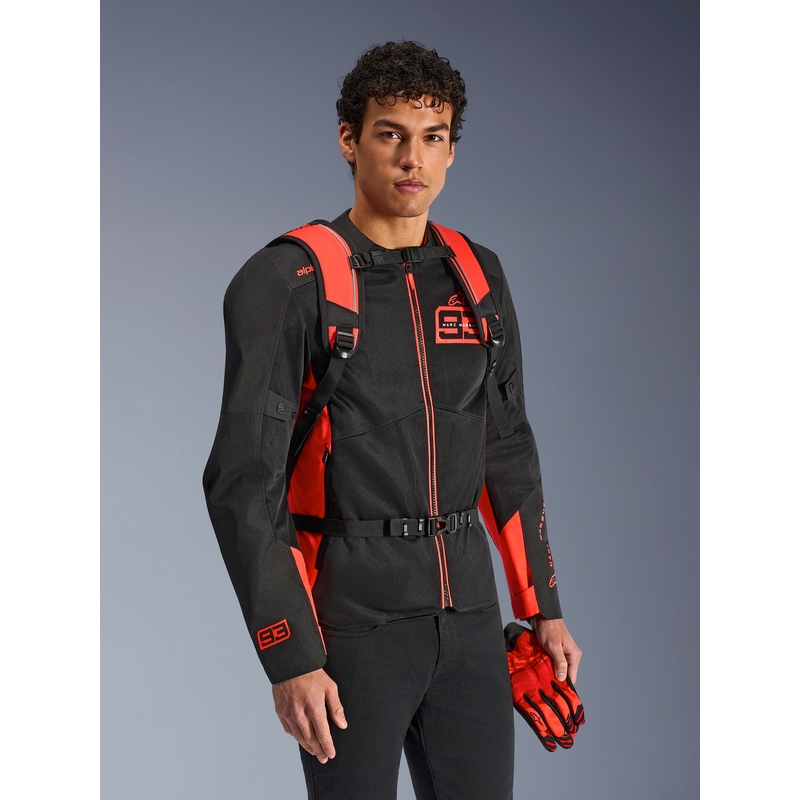 Alpinestars AMP-3 MM93 mugursoma sarkana fluorescējoša-sarkana-melna 17 l