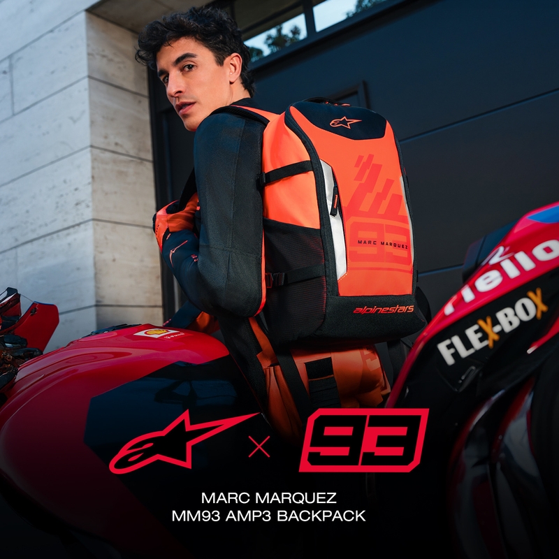 Alpinestars AMP-3 MM93 mugursoma sarkana fluorescējoša-sarkana-melna 17 l