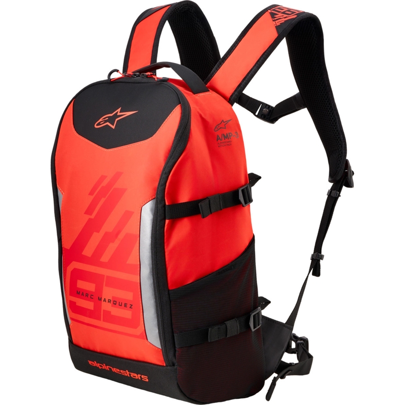 Alpinestars AMP-3 MM93 mugursoma sarkana fluorescējoša-sarkana-melna 17 l